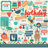 Echo Park HAPPY BIRTHDAY BOY 13pc 12”x12” Collection Kit Scrapbooksrus 