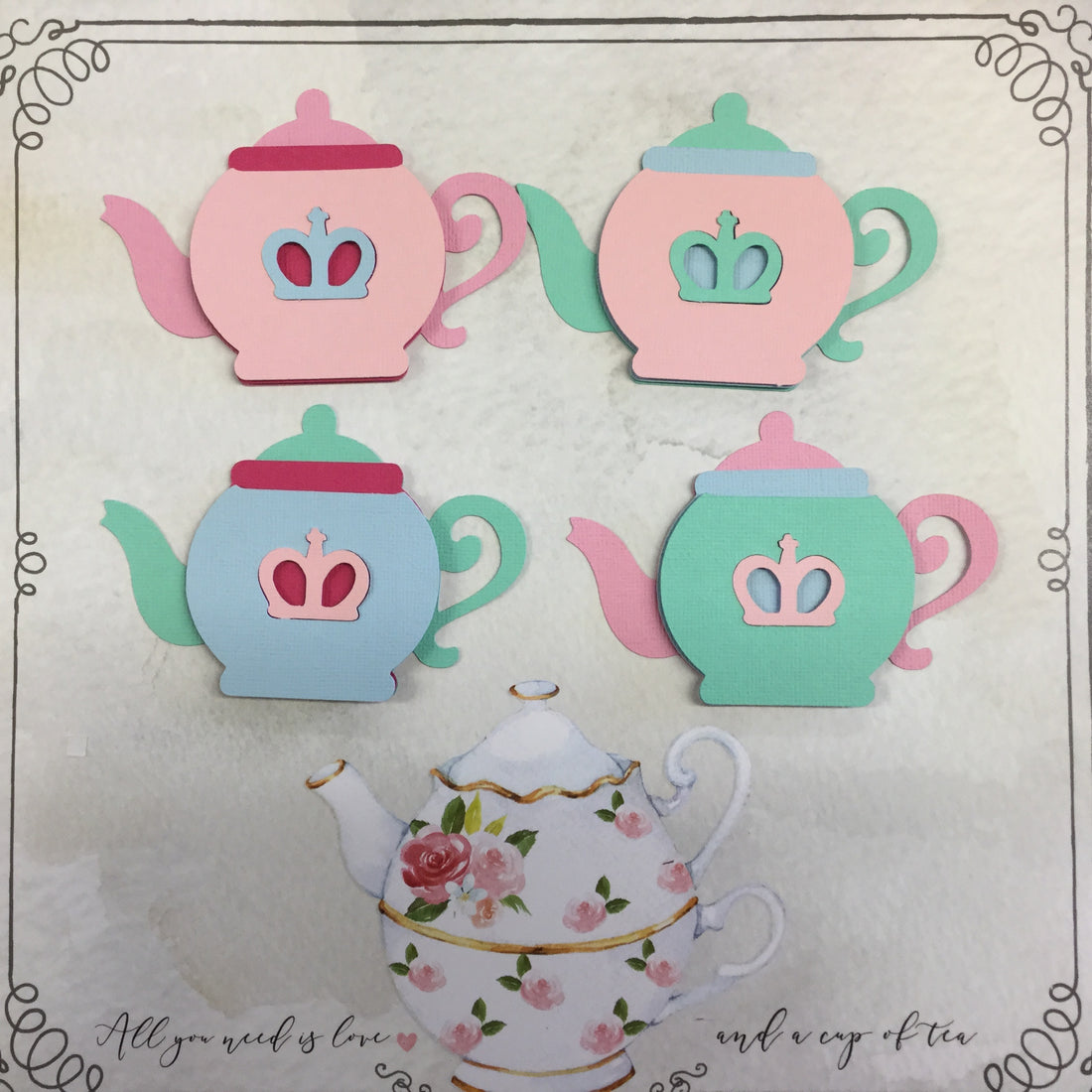 TEAPOT Custom Scrapbook Die Cuts Scrapbooksrus 