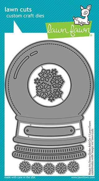 Lawn Cuts MAGIC IRIS SNOW GLOBE ADD ON Custom Craft Dies 5pc Scrapbooksrus