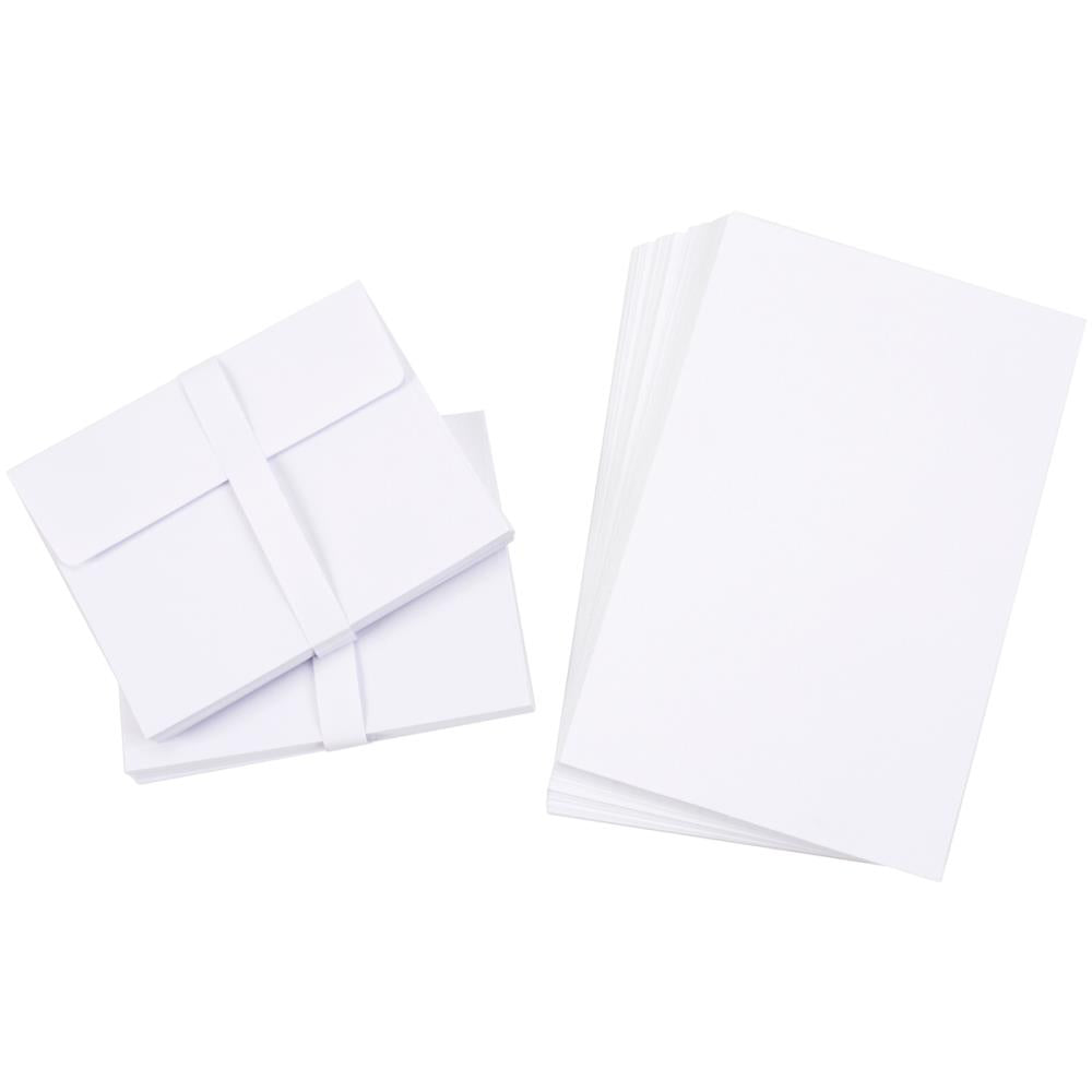 Darice A2 CARDS &amp; ENVELOPES 50 sets 4.25”x5.5” White