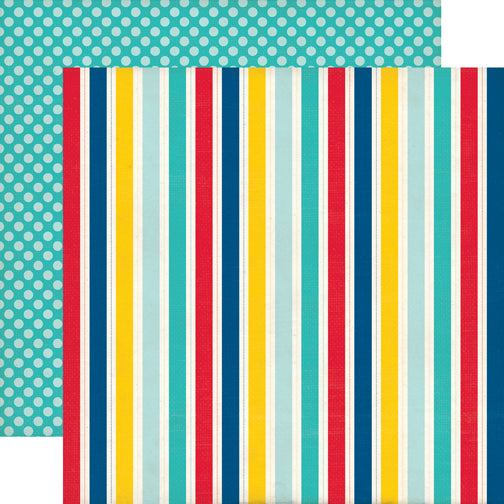 Echo Park Pirate’s Life CAPTAIN STRIPES 12"x12" Paper Scrapbooksrus