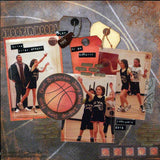 Moxxie HOOPS BASKETBALL Kit 12”X12” 9pc Paper Sticker