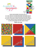 LEGO SCRAPBOOK KIT Building Blocks World #3 21pc - Scrapbook Kyandyland