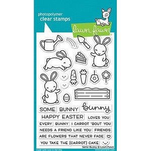 Lawn Fawn SOME BUNNY Easter Clear Stamps 29 pc