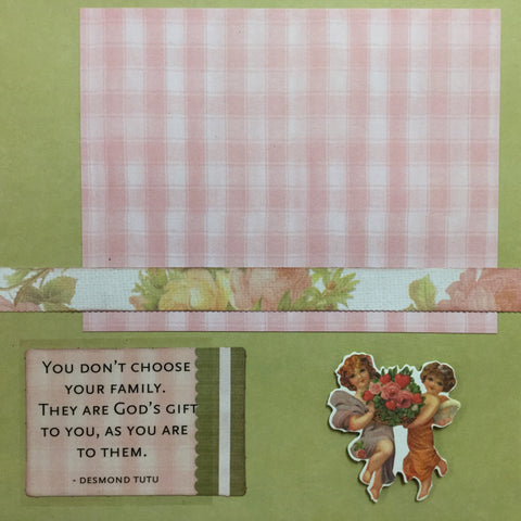 Premade Pages $2.00 GOD’S GIFT 8” x 8" Scrapbook Pages Scrapbooksrus 