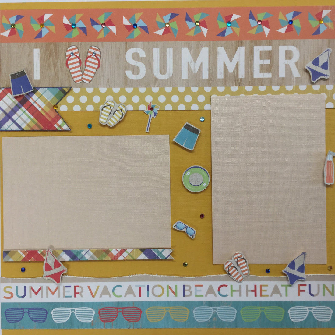 Carta Bella BEACH DAY Double Layout Page Kit Scrapbooksrus 