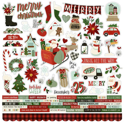 Simple Stories JINGLE ALL THE WAY 13pc Collection Kit 12&quot;X12&quot; Scrapbooksrus 