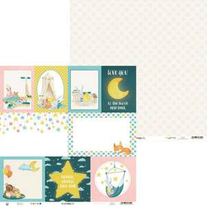 P13 GOOD NIGHT 12&quot;X12&quot; Designer Paper Pack 14pc. Scrapbooksrus 