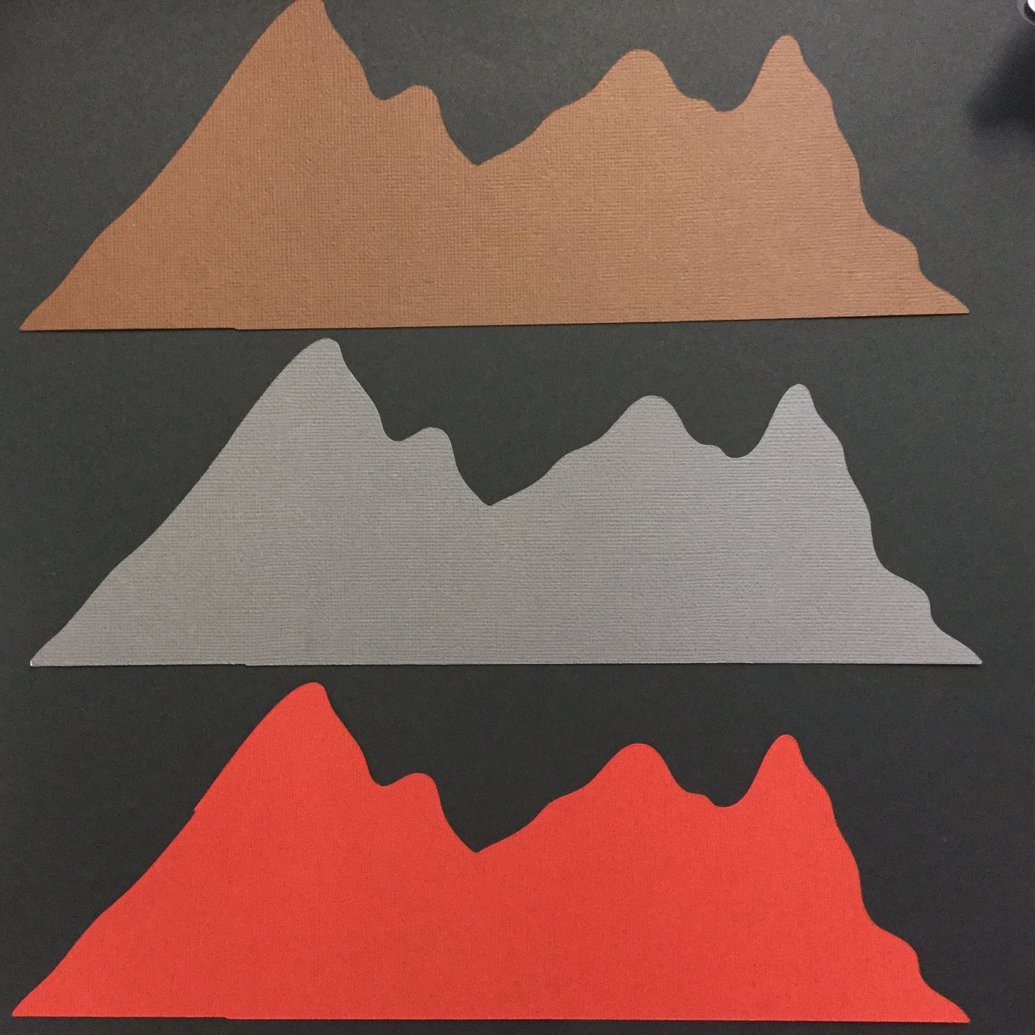 National Parks Landscape MOUNTAIN Die Cuts Scrapbooksrus 