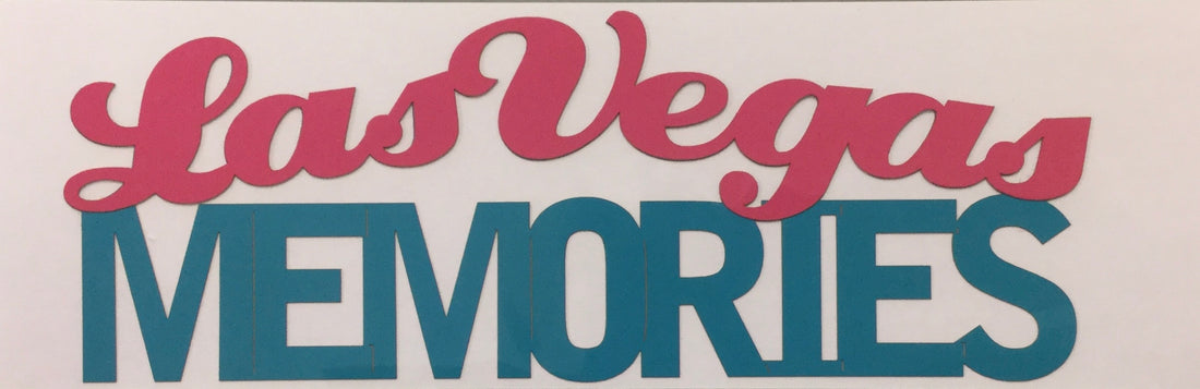 Arched Pride LAS VEGAS MEMORIES Travel Laser Cuts 3"X9" Scrapbooksrus