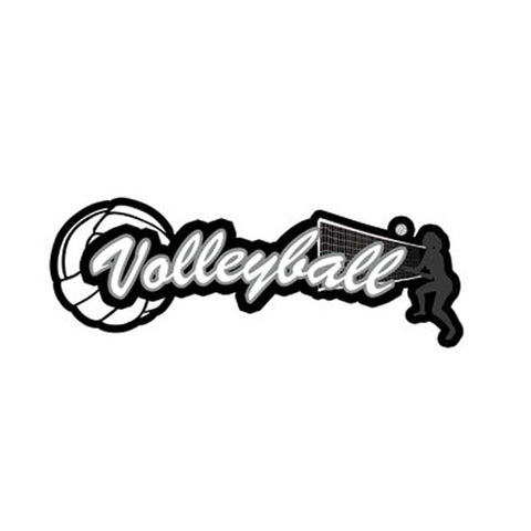 VOLLEYBALL GIRL Sport Topper Sticker 3”x10” 1pc