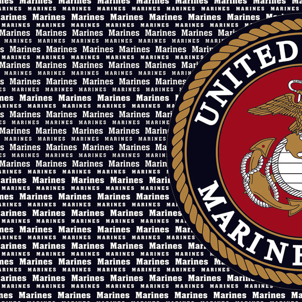 MARINE VALUES Left Emblem 12&quot;X12&quot; Scrapbook Paper Scrapbooksrus 