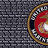 MARINE VALUES Left Emblem 12"X12" Scrapbook Paper Scrapbooksrus 