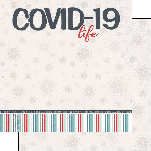 Covid-19 LIFE TITLE Double Sided 12X12 Paper Scrapbook Customs Scrapbooksrus