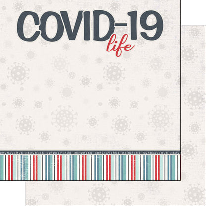 Covid-19 LIFE TITLE Double Sided 12X12 Paper Scrapbook Customs Scrapbooksrus 