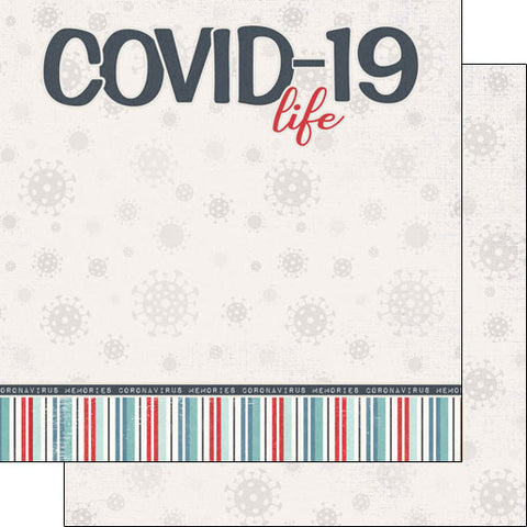 Covid-19 LIFE TITLE Double Sided 12X12 Paper Scrapbook Customs Scrapbooksrus 
