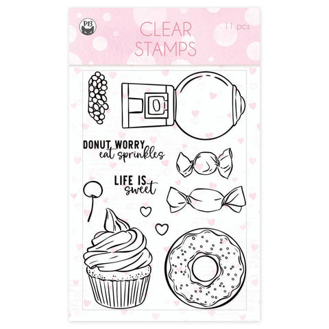 P13 SUGAR AND SPICE Clear Acrylic Stamps 11pc Scrapbooksrus 