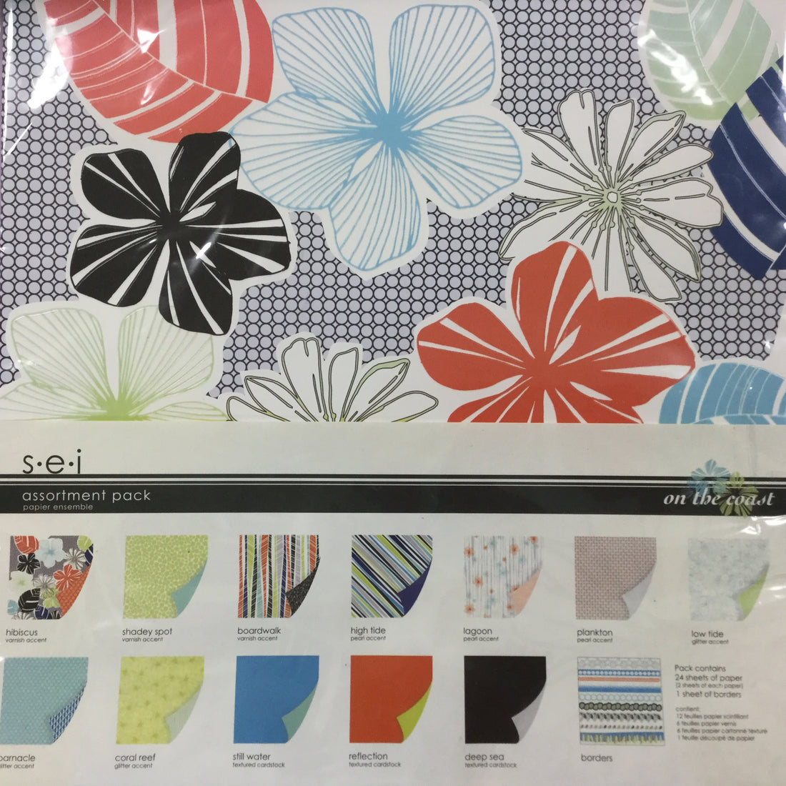 SEI ON THE COAST 12"X12" Paper Pad 24pc Scrapbooksrus