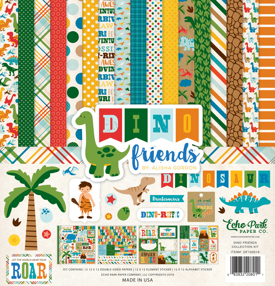 Echo Park DINO FRIENDS Scrapbook Kit