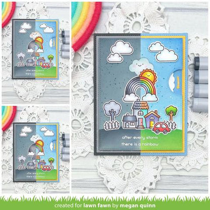 Lawn Cuts Reveal Wheel Puffy Cloud ADD-ONCustom Craft Dies 3pc. Scrapbooksrus 