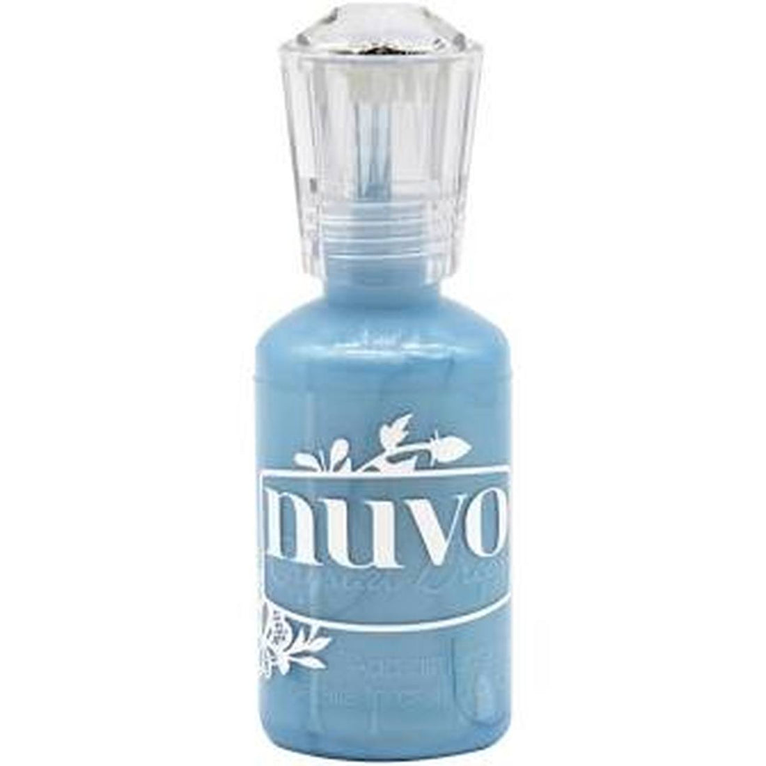 Nuvo Crystal Drops METALLIC BLUE ICE 3D Gloss Enamel Dots 1oz Scrapbooksrus