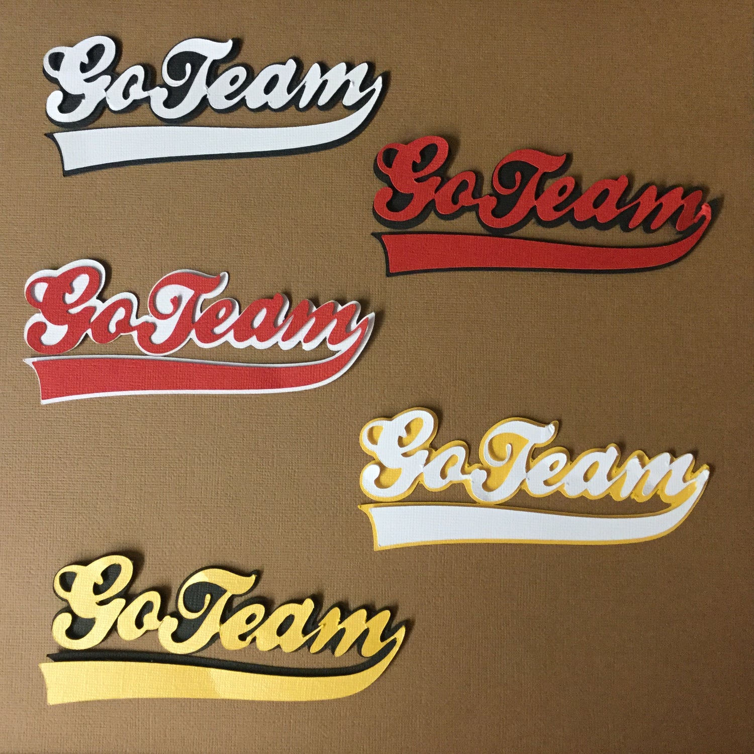 GO TEAM Custom Scrapbook Die Cuts Scrapbooksrus 