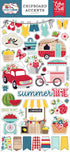 Echo Park 6"x12" A SLICE OF SUMMER Chipboard Accents 38pc Scrapbooksrus 