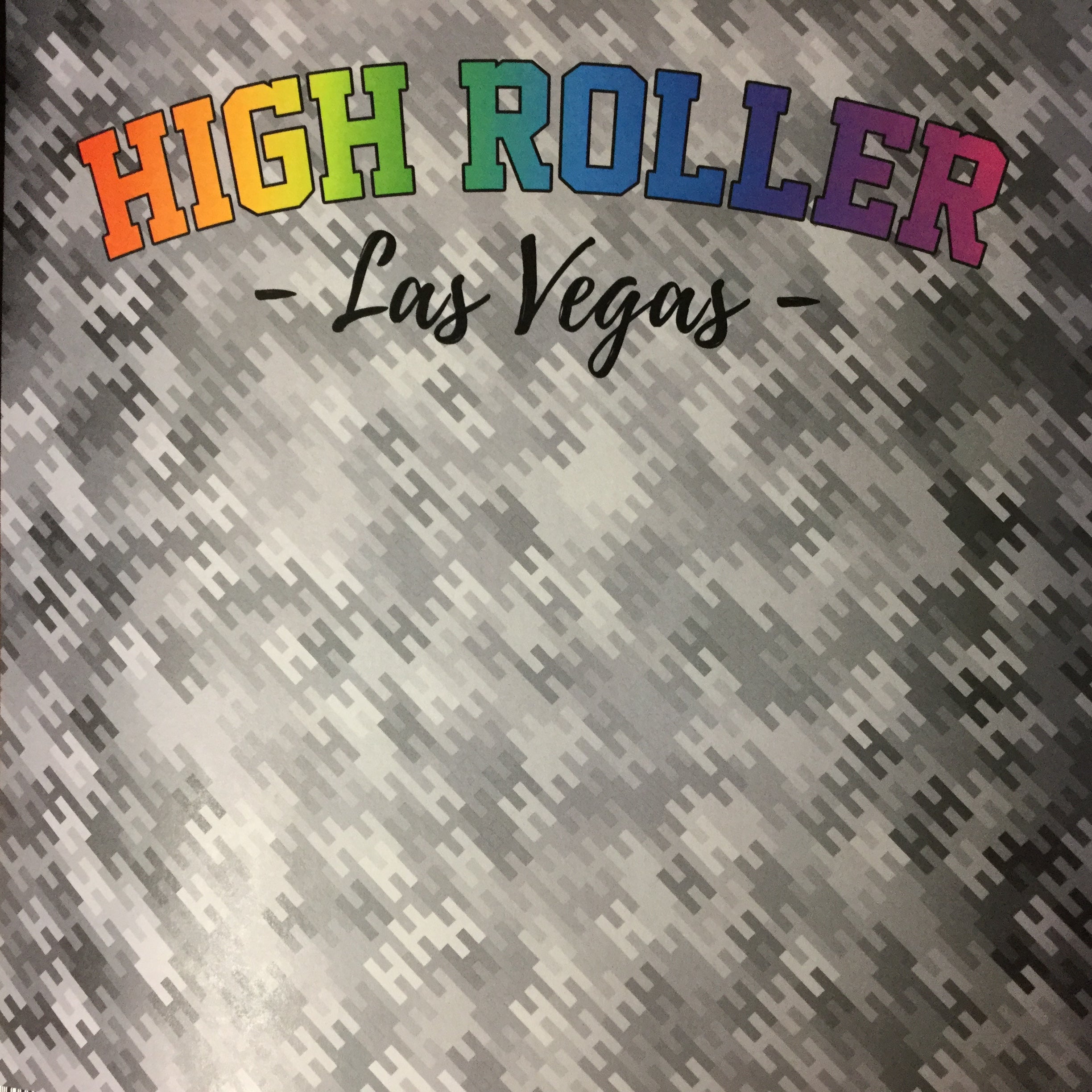 HIGH ROLLER LAS VEGAS Neon 12&quot;X12&quot; Travel Paper Scrapbooksrus 