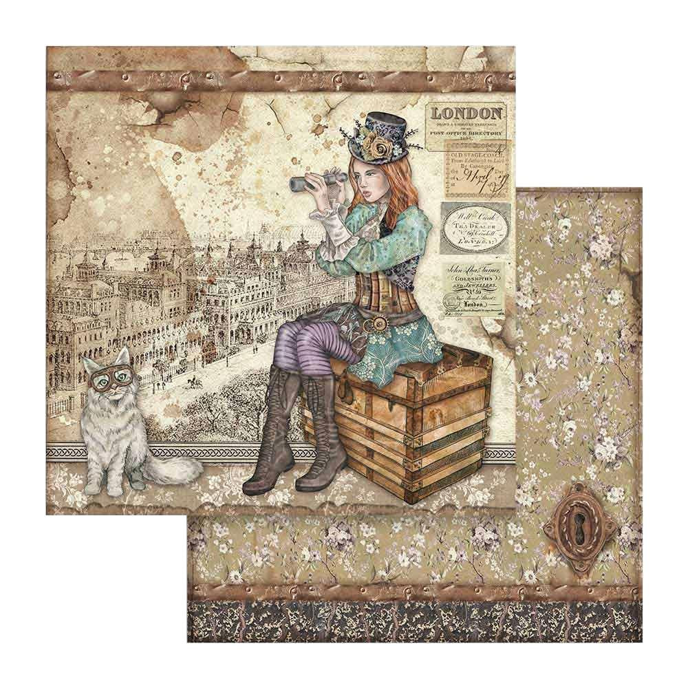 Stamperia LADY VAGABOND 12&quot;X12&quot; Paper Pad