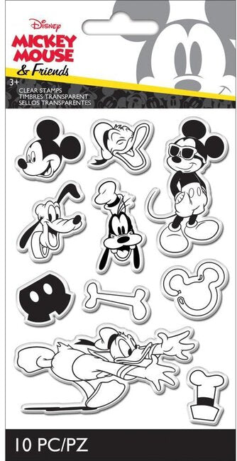 EK Success Disney MICKEY MOUSE & FRIENDS Clear Acrylic Stamps Scrapbooksrus