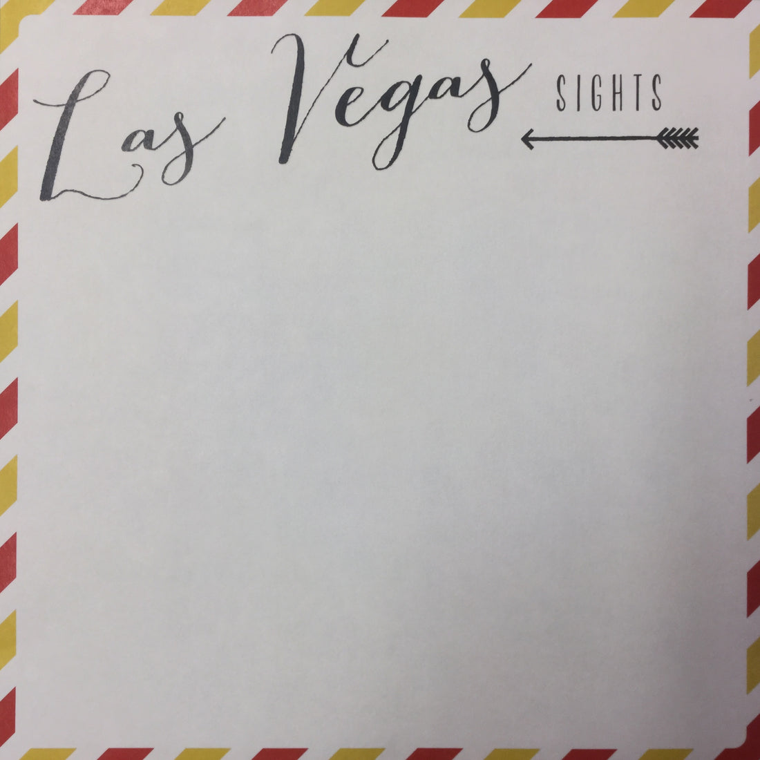 LAS VEGAS SIGHTS Mail Arrows 12"X12" Scrapbook Paper Scrapbooksrus