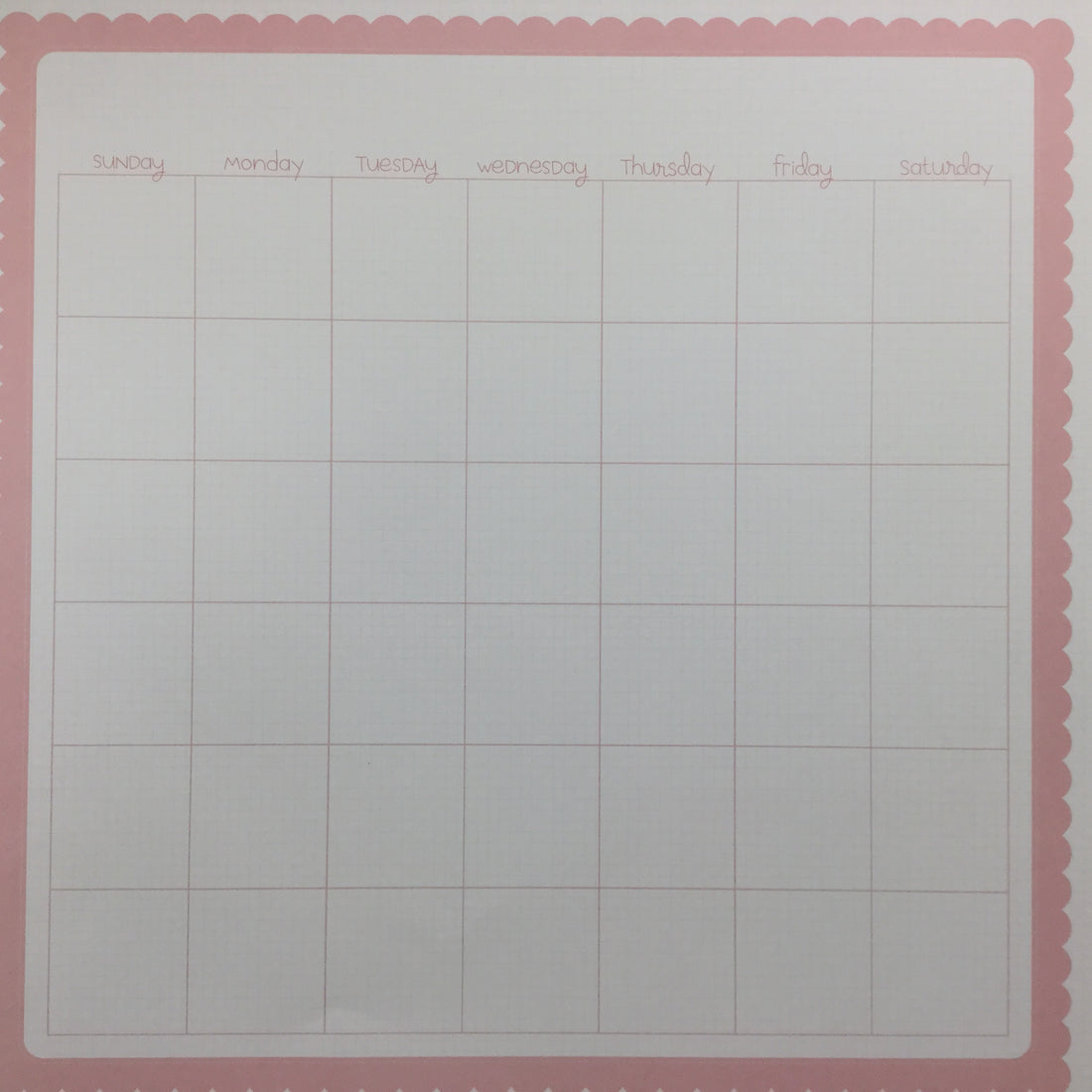 Pebbles New Addition GIRL CALENDAR 12"X12" Paper Scrapbooksrus