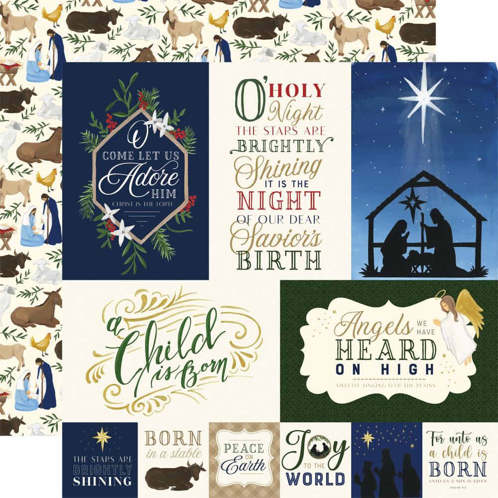 Echo Park  12&quot;x12&quot; SILENT NIGHT 13pc COLLECTION KIT Scrapbooksrus 