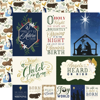 Echo Park  12&quot;x12&quot; SILENT NIGHT 13pc COLLECTION KIT Scrapbooksrus 