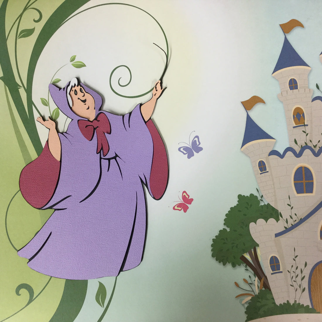 Disney FAIRY GODMOTHER Custom Scrapbook Die Cut Scrapbooksrus 