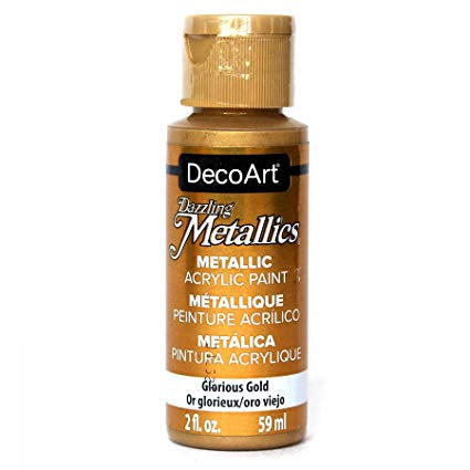 DecoArt GLORIOUS GOLD Metallic Acrylic Paint Scrapbooksrus 