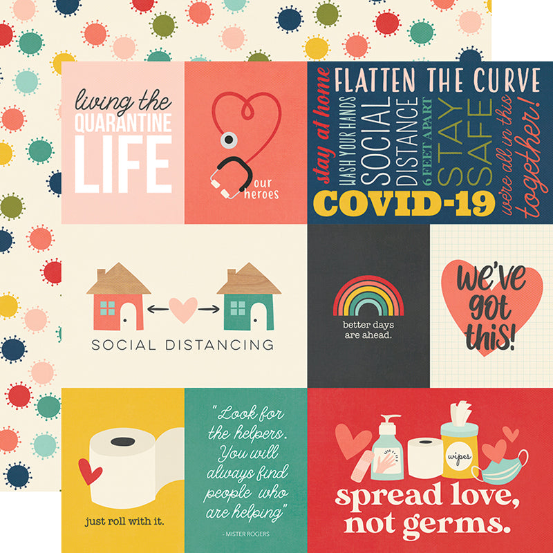 Simple Stories Quarantined QUARANTINE LIFE 12x12” Scrapbook Paper Scrapbooksrus