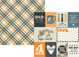 Simple Stories Dad Life 3x4 & 4x6 ELEMENTS 12x12 Scrapbook Paper Scrapbooksrus 