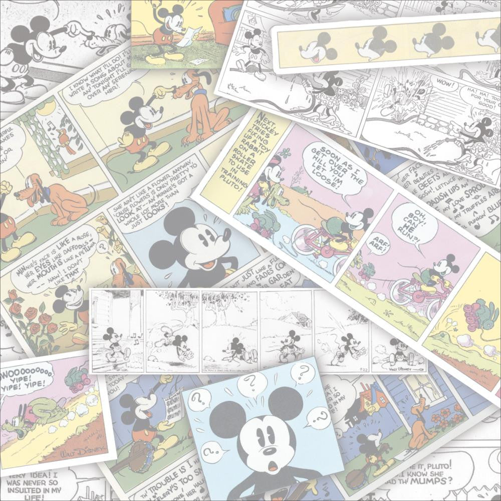 Disney Sandylion COMIC STRIP 12&quot;X12&quot; Scrapbook Paper Sheet - Scrapbooksrus