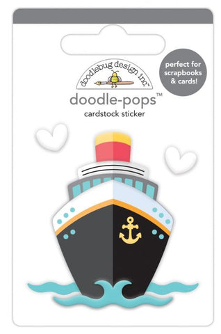 Doodlebug Doodle-Pops BON VOYAGE 3-D Stickers Scrapbooksrus 