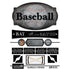 BASEBALL FAN Scrapbook Stickers 10"X 7 16pc Scrapbooksrus 