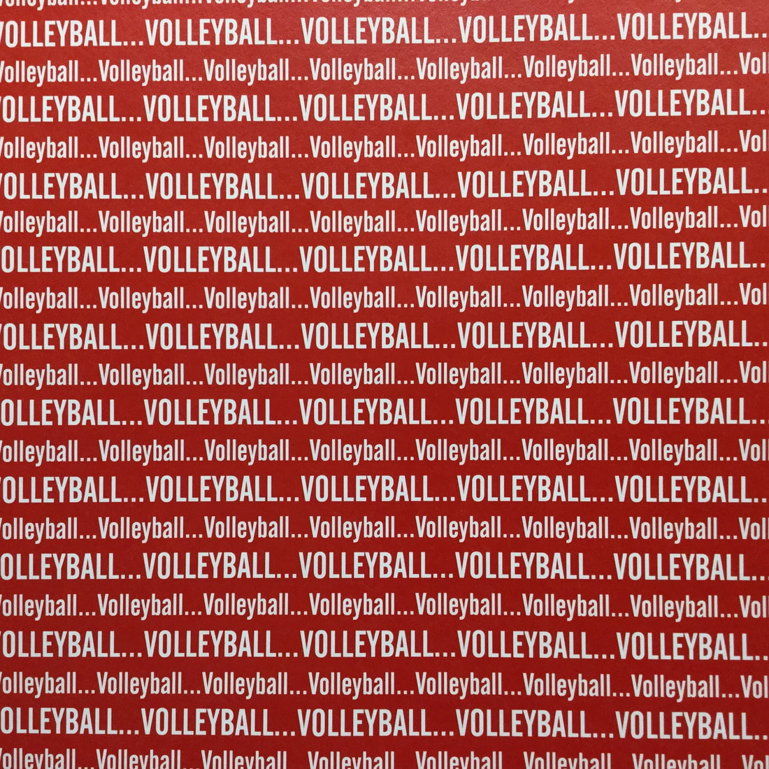 Volleyball SPORTS PRIDE Sports 12X12 Paper Sheet Scrapbook Customs Red Scrapbooksrus