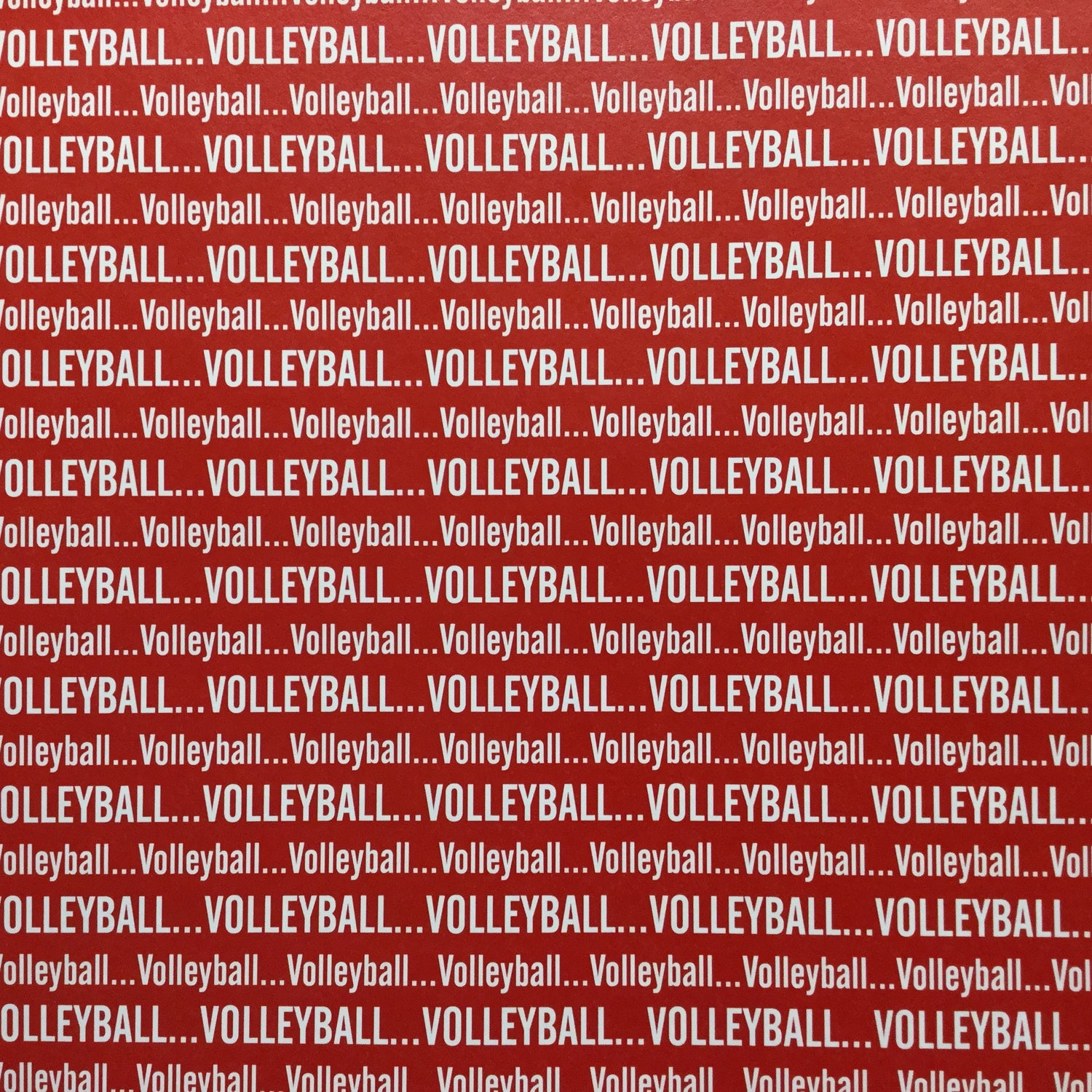 Volleyball SPORTS PRIDE Sports 12X12 Paper Sheet Scrapbook Customs Red Scrapbooksrus 