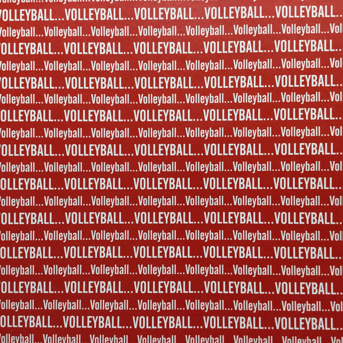 Volleyball SPORTS PRIDE Sports 12X12 Paper Sheet Scrapbook Customs Red Scrapbooksrus 