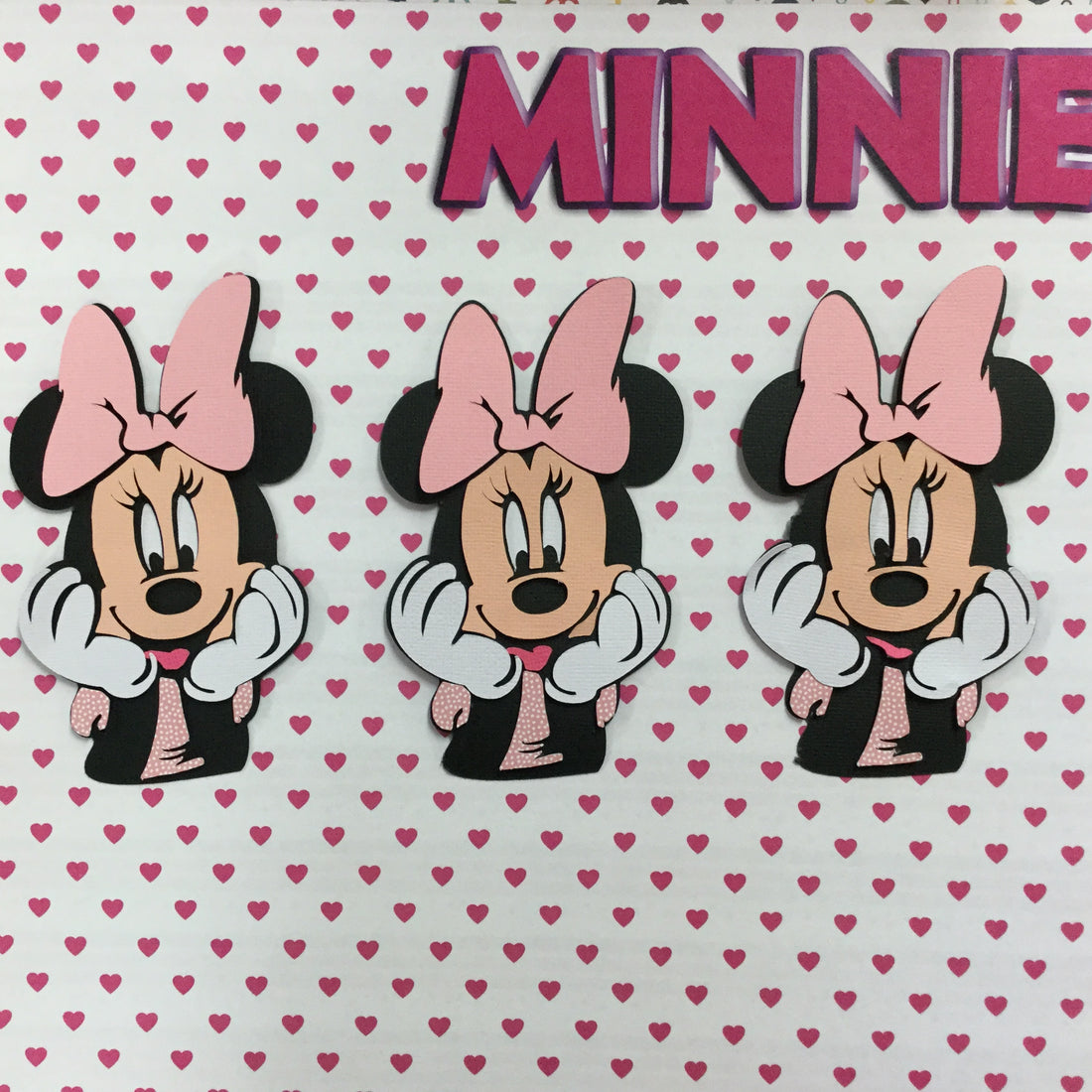 Disney MINNIE MOUSE 3D Custom DieCut Scrapbooksrus 