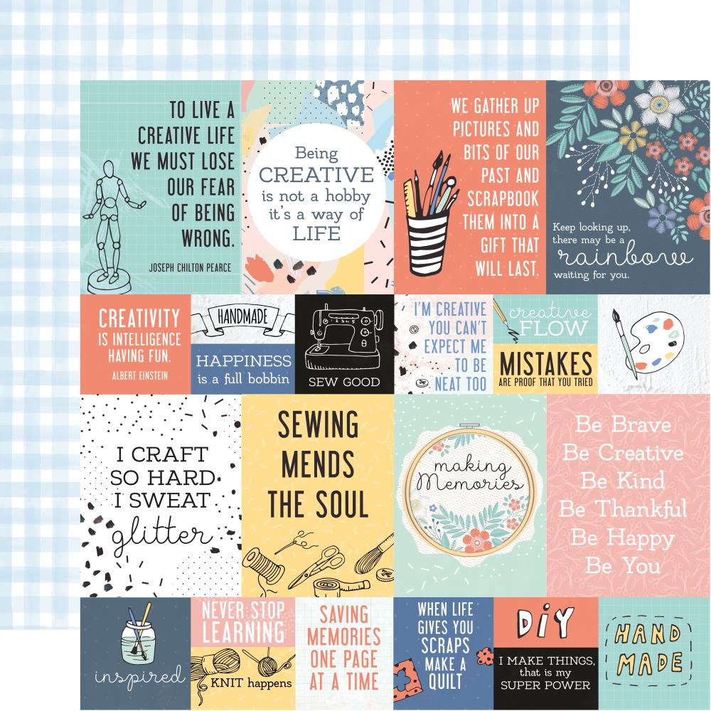 Kaisercraft Crafternoon Collection DIY 12"X12" Scrapbook Paper Scrapbooksrus