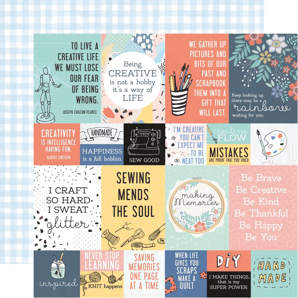 Kaisercraft Crafternoon Collection DIY 12&quot;X12&quot; Scrapbook Paper Scrapbooksrus 