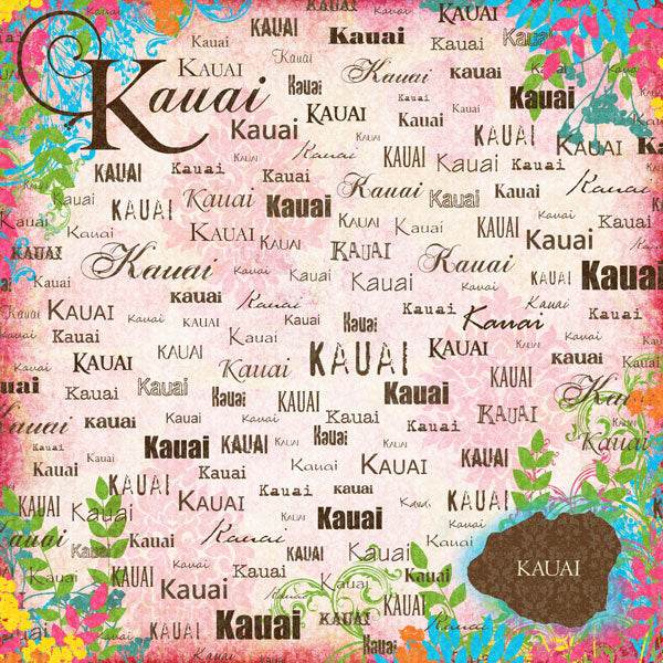  Page Kit Scrapbook KAUAI HAWAII KIT 10 pc. Scrapbooksrus 