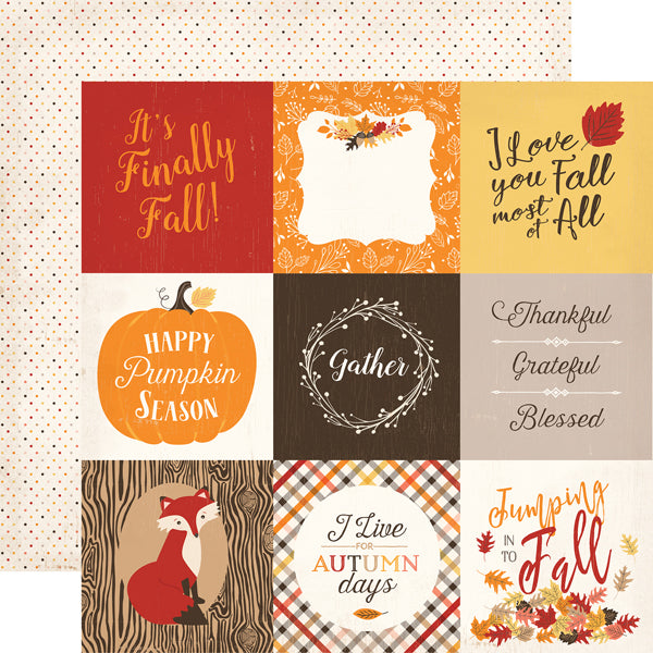 Echo Park  12&quot;x12&quot; HELLO FALL 13pc COLLECTION KIT Scrapbooksrus 