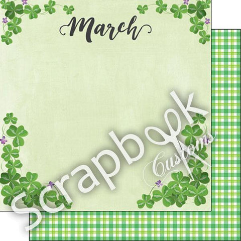March Memories Double Sided Scrapbook Paper 